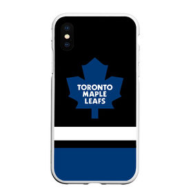 Чехол для iPhone XS Max матовый с принтом Торонто Мейпл Лифс , Силикон | Область печати: задняя сторона чехла, без боковых панелей | Тематика изображения на принте: hockey | maple leafs | nhl | toronto | toronto maple leafs | usa | мейпл лифс | нхл | спорт | сша | торонто | торонто мейпл лифс | хоккей | шайба