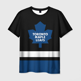 Мужская футболка 3D с принтом Торонто Мейпл Лифс , 100% полиэфир | прямой крой, круглый вырез горловины, длина до линии бедер | Тематика изображения на принте: hockey | maple leafs | nhl | toronto | toronto maple leafs | usa | мейпл лифс | нхл | спорт | сша | торонто | торонто мейпл лифс | хоккей | шайба