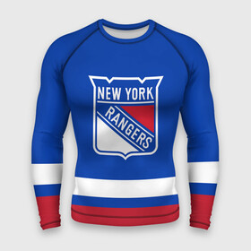 Мужской рашгард 3D с принтом Нью Йорк Рейнджерс НХЛ ,  |  | hockey | new york | new york rangers | nhl | rangers | usa | нхл | нью йорк | нью йорк рейнджерс | рейнджерс | спорт | сша | хоккей | шайба