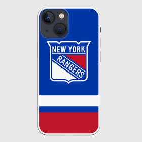 Чехол для iPhone 13 mini с принтом Нью Йорк Рейнджерс НХЛ ,  |  | hockey | new york | new york rangers | nhl | rangers | usa | нхл | нью йорк | нью йорк рейнджерс | рейнджерс | спорт | сша | хоккей | шайба