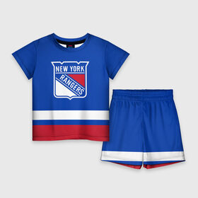 Детский костюм с шортами 3D с принтом Нью Йорк Рейнджерс НХЛ ,  |  | Тематика изображения на принте: hockey | new york | new york rangers | nhl | rangers | usa | нхл | нью йорк | нью йорк рейнджерс | рейнджерс | спорт | сша | хоккей | шайба