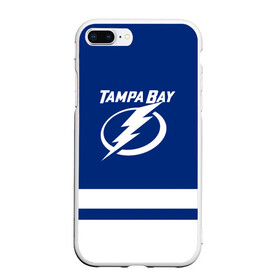 Чехол для iPhone 7Plus/8 Plus матовый с принтом Тампа-Бэй Лайтнинг НХЛ , Силикон | Область печати: задняя сторона чехла, без боковых панелей | Тематика изображения на принте: hockey | lightning | nhl | tampa bay | tampa bay lightning | usa | лайтнинг | нхл | спорт | сша | тампа бэй | тампа бэй лайтнинг | хоккей | шайба