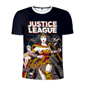 Мужская футболка 3D спортивная с принтом Justice League , 100% полиэстер с улучшенными характеристиками | приталенный силуэт, круглая горловина, широкие плечи, сужается к линии бедра | Тематика изображения на принте: batman | bruce wayne | dc comics | justice league | shtatjl | superhero | the flash | wonder woman | бэтмен | лига справедливости | флэш | чудо женщина