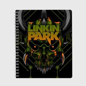 Тетрадь с принтом Linkin Park , 100% бумага | 48 листов, плотность листов — 60 г/м2, плотность картонной обложки — 250 г/м2. Листы скреплены сбоку удобной пружинной спиралью. Уголки страниц и обложки скругленные. Цвет линий — светло-серый
 | brad delson | chester bennington | linkin park | американская | группа | линкин | майк шинода | метал | музыка | парк | поп | рок | рэп | феникс фаррелл | честер беннингтон | электроник