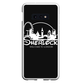 Чехол для Samsung S10E с принтом Sherlock , Силикон | Область печати: задняя сторона чехла, без боковых панелей | Тематика изображения на принте: 221b | bbc | benedict cumberbatch | john watson | mark gatiss | martin freeman | sherlock holmes | steven moffat | бейкер | джон ватсон | мориарти | стрит | шерлок