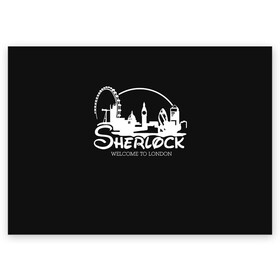 Поздравительная открытка с принтом Sherlock , 100% бумага | плотность бумаги 280 г/м2, матовая, на обратной стороне линовка и место для марки
 | Тематика изображения на принте: 221b | bbc | benedict cumberbatch | john watson | mark gatiss | martin freeman | sherlock holmes | steven moffat | бейкер | джон ватсон | мориарти | стрит | шерлок