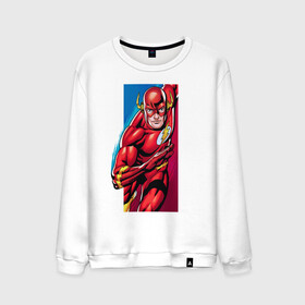 Мужской свитшот хлопок с принтом Flash, Justice League , 100% хлопок |  | dc comics | flash | justice league | superhero | лига справедливости | флэш