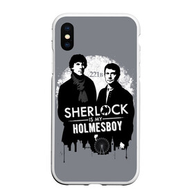 Чехол для iPhone XS Max матовый с принтом Sherlock Holmesboy , Силикон | Область печати: задняя сторона чехла, без боковых панелей | Тематика изображения на принте: 221b | bbc | benedict cumberbatch | john watson | mark gatiss | martin freeman | sherlock holmes | steven moffat | бейкер | джон ватсон | мориарти | стрит | шерлок