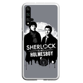 Чехол для Honor 20 с принтом Sherlock Holmesboy , Силикон | Область печати: задняя сторона чехла, без боковых панелей | Тематика изображения на принте: 221b | bbc | benedict cumberbatch | john watson | mark gatiss | martin freeman | sherlock holmes | steven moffat | бейкер | джон ватсон | мориарти | стрит | шерлок