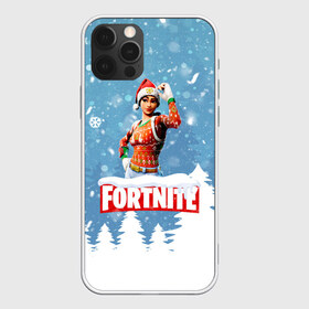 Чехол для iPhone 12 Pro Max с принтом Новогодний Fortnite , Силикон |  | Тематика изображения на принте: 2020 | christmas | fortnite | fortnite 2 | fortnite chapter 2 | fortnite2 | fortnite: chapter 2 | new year | snow | winter | игры | новогодний | новый год | фортнайт | фортнайт 2