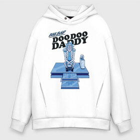 Мужское худи Oversize хлопок с принтом BIG BAD DOO DOO , френч-терри — 70% хлопок, 30% полиэстер. Мягкий теплый начес внутри —100% хлопок | боковые карманы, эластичные манжеты и нижняя кромка, капюшон на магнитной кнопке | 4сезон | rick and morty | мультсериал | рик и морти