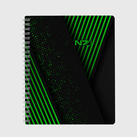 Тетрадь с принтом Mass Effect N7 , 100% бумага | 48 листов, плотность листов — 60 г/м2, плотность картонной обложки — 250 г/м2. Листы скреплены сбоку удобной пружинной спиралью. Уголки страниц и обложки скругленные. Цвет линий — светло-серый
 | Тематика изображения на принте: andromeda | bioware | n7 | shepard | shooter | геты | жнецы | инженер | масс эффект | разведчик | солдат | страж | цербер | штурмовик | шутер