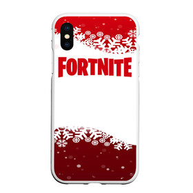 Чехол для iPhone XS Max матовый с принтом Fortnite Новогодний , Силикон | Область печати: задняя сторона чехла, без боковых панелей | battle | christmas | claus | fortnite | merry | santa | save | season | the | world | битва | борьба | зомби | королевская | олени | рождество | снежинки | стратегия | фортнайт