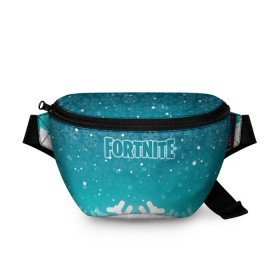 Поясная сумка 3D с принтом Fortnite Новогодний , 100% полиэстер | плотная ткань, ремень с регулируемой длиной, внутри несколько карманов для мелочей, основное отделение и карман с обратной стороны сумки застегиваются на молнию | 