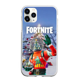 Чехол для iPhone 11 Pro Max матовый с принтом Fortnite Новогодний , Силикон |  | christmas | epic games | fortnite | игры | новый год | рождество | фортнайт