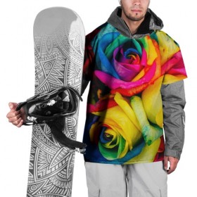 Накидка на куртку 3D с принтом Разноцветные розы , 100% полиэстер |  | букет | букеты | природа | природный | разноцветная | разноцветные | растение | растения | роза | розочка | розочки | розы | флора | цветной | цветные | цветок | цветочек | цветочки | цветы