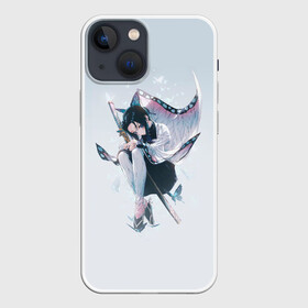 Чехол для iPhone 13 mini с принтом Shinobu Kochou ,  |  | Тематика изображения на принте: blade of demon | demon slayer | kimetsu no yaiba | kochou | shinobu | клинок | кочо | рассекающий демонов | шинобу