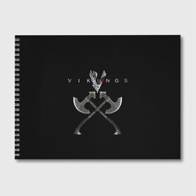 Альбом для рисования с принтом Vikings , 100% бумага
 | матовая бумага, плотность 200 мг. | mgm television | vikings | викинги | майкл хёрст | скандинавия