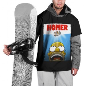 Накидка на куртку 3D с принтом Homer , 100% полиэстер |  | bart | beer | family | homer | jaws | lisa | maggie | marge | shark | simpson | simpsons | thesimpsons | акула | барт | гомер | лиза | мардж | мегги | семья | симпсоны | челюсти