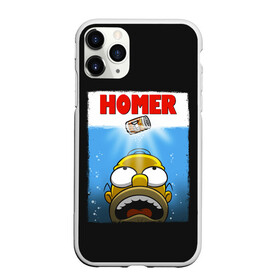 Чехол для iPhone 11 Pro матовый с принтом Homer , Силикон |  | Тематика изображения на принте: bart | beer | family | homer | jaws | lisa | maggie | marge | shark | simpson | simpsons | thesimpsons | акула | барт | гомер | лиза | мардж | мегги | семья | симпсоны | челюсти