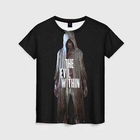 Женская футболка 3D с принтом The evil within , 100% полиэфир ( синтетическое хлопкоподобное полотно) | прямой крой, круглый вырез горловины, длина до линии бедер | theevilwithin | игра | рувик | хоррор