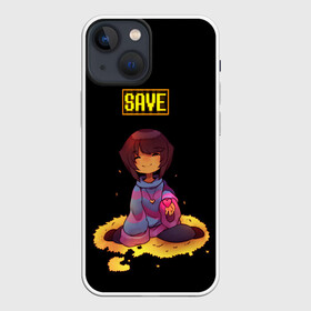 Чехол для iPhone 13 mini с принтом UNDERTALE FRISK ,  |  | Тематика изображения на принте: chara | frisk | sans | undertale | андертале | андертейл | игра | подземная история | подземная сказка | санс | ундертале | фриск | чара