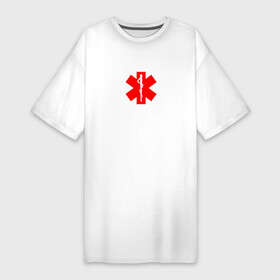 Платье-футболка хлопок с принтом Медицина  супергерои ,  |  | врач | врачебный | день медика | интерны | лечебный | медик | медицина | медсестра | студент медик | я врач