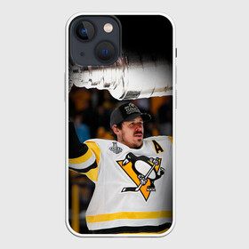 Чехол для iPhone 13 mini с принтом Евгений Малкин ,  |  | hockey | malkin | nhl | penguins | pittsburgh | pittsburgh penguins | евгений малкин | малкин | нхл | пингвинз | питтсбург | питтсбург пингвинз | россия | сборная россии | спорт | хоккей | шайба