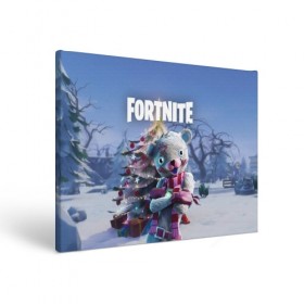 Холст прямоугольный с принтом Fortnite Новогодний , 100% ПВХ |  | christmas | epic games | fortnite | игры | новый год | рождество | фортнайт