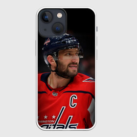 Чехол для iPhone 13 mini с принтом Александр Овечкин ,  |  | capitals | hockey | nhl | ovechkin | washington | washington capitals | александр овечкин | вашингтон | вашингтон кэпиталз | кэпиталз | нхл | овечкин | хоккей