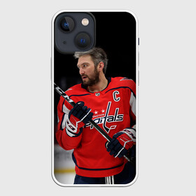 Чехол для iPhone 13 mini с принтом Александр Овечкин ,  |  | capitals | hockey | nhl | ovechkin | washington | washington capitals | александр овечкин | вашингтон | вашингтон кэпиталз | кэпиталз | нхл | овечкин | хоккей