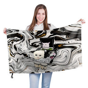 Флаг 3D с принтом woman yelling at cat , 100% полиэстер | плотность ткани — 95 г/м2, размер — 67 х 109 см. Принт наносится с одной стороны | mem | woman yelling at cat | женщина кричит на кота | мем