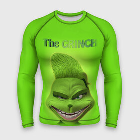 Мужской рашгард 3D с принтом Grinch Face ,  |  | christmas | claus | grinch stole | how the | jingle | merry | santa | гринч | гуманоид | диккенс | ктоград | олени | рождество | снежинки | чарльз