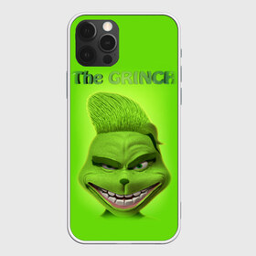 Чехол для iPhone 12 Pro Max с принтом Grinch Face , Силикон |  | christmas | claus | grinch stole | how the | jingle | merry | santa | гринч | гуманоид | диккенс | ктоград | олени | рождество | снежинки | чарльз