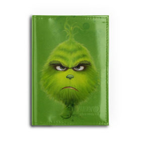 Обложка для автодокументов с принтом The Grinch , натуральная кожа |  размер 19,9*13 см; внутри 4 больших “конверта” для документов и один маленький отдел — туда идеально встанут права | christmas | claus | grinch stole | how the | jingle | merry | santa | гринч | гуманоид | диккенс | ктоград | олени | рождество | снежинки | чарльз