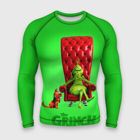 Мужской рашгард 3D с принтом The Grinch ,  |  | Тематика изображения на принте: christmas | claus | grinch stole | how the | jingle | merry | santa | гринч | гуманоид | диккенс | ктоград | олени | рождество | снежинки | чарльз