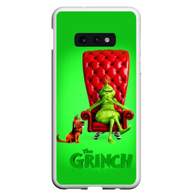 Чехол для Samsung S10E с принтом The Grinch , Силикон | Область печати: задняя сторона чехла, без боковых панелей | christmas | claus | grinch stole | how the | jingle | merry | santa | гринч | гуманоид | диккенс | ктоград | олени | рождество | снежинки | чарльз