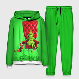 Мужской костюм 3D (с толстовкой) с принтом The Grinch ,  |  | christmas | claus | grinch stole | how the | jingle | merry | santa | гринч | гуманоид | диккенс | ктоград | олени | рождество | снежинки | чарльз