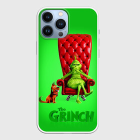 Чехол для iPhone 13 Pro Max с принтом The Grinch ,  |  | christmas | claus | grinch stole | how the | jingle | merry | santa | гринч | гуманоид | диккенс | ктоград | олени | рождество | снежинки | чарльз