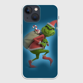 Чехол для iPhone 13 mini с принтом Гринч ,  |  | christmas | claus | grinch stole | how the | jingle | merry | santa | гринч | гуманоид | диккенс | ктоград | олени | рождество | снежинки | чарльз