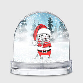 Снежный шар с принтом Мышонок с елочной игрушкой , Пластик | Изображение внутри шара печатается на глянцевой фотобумаге с двух сторон | 2020 | mouse | rat | годкрысы | годмыши | зима | зимняя | крыса | мороз | мышка | мышь | новогодняя | новый год | новый год 2020 | рождество | симолгода | снег | холод