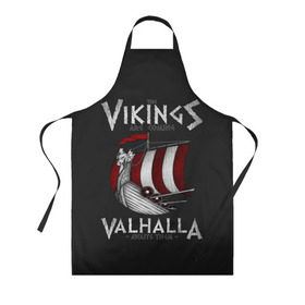 Фартук 3D с принтом Vikings Valhalla , 100% полиэстер | общий размер — 65 х 85 см, ширина нагрудника — 26 см, горловина — 53 см, длина завязок — 54 см, общий обхват в поясе — 173 см. Принт на завязках и на горловине наносится с двух сторон, на основной части фартука — только с внешней стороны | floki | history | ivar | lagertha | ragnar lothbrok | rollo | the boneless | бескостный | викинги | ивар | история | лагерта | рагнар лодброк | ролло | флоки