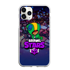 Чехол для iPhone 11 Pro Max матовый с принтом BRAWL STARS НОВОГОДНИЙ , Силикон |  | Тематика изображения на принте: 2020 | android | brawl stars | crow | games | leon | mobile game | stars | бравл старс | ворон | игры | леон | мобильные игры