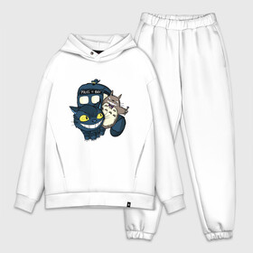 Мужской костюм хлопок OVERSIZE с принтом Tardis Totoro ,  |  | Тематика изображения на принте: doctor who | forest | friend | ghibli | japan | keeper | miyazaki | nature | neigbor | neighbour | tardis | totoro | анимация | аниме | гибли | доктор кто | друг | животные | кот | лес | любовь | милый | мир | миядзаки | мульт | мультфильм | приключения |