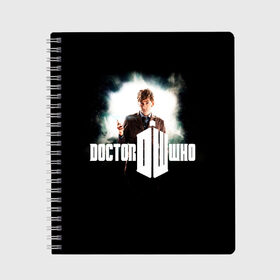 Тетрадь с принтом Doctor Who , 100% бумага | 48 листов, плотность листов — 60 г/м2, плотность картонной обложки — 250 г/м2. Листы скреплены сбоку удобной пружинной спиралью. Уголки страниц и обложки скругленные. Цвет линий — светло-серый
 | doctor | who | доктор | доктор кто | кто