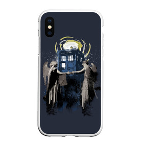 Чехол для iPhone XS Max матовый с принтом Doctor Who , Силикон | Область печати: задняя сторона чехла, без боковых панелей | bbc | dimension | dr who | jenna coleman | jodie whittaker | matt smith | relative | resolution | space | tardis | the doctor | time | галлифрей | джоди уиттакер | доктор кто | тардис