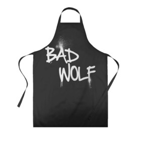 Фартук 3D с принтом Bad wolf , 100% полиэстер | общий размер — 65 х 85 см, ширина нагрудника — 26 см, горловина — 53 см, длина завязок — 54 см, общий обхват в поясе — 173 см. Принт на завязках и на горловине наносится с двух сторон, на основной части фартука — только с внешней стороны | bbc | dimension | dr who | jenna coleman | jodie whittaker | matt smith | relative | resolution | space | tardis | the doctor | time | галлифрей | джоди уиттакер | доктор кто | тардис