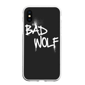 Чехол для iPhone XS Max матовый с принтом Bad wolf , Силикон | Область печати: задняя сторона чехла, без боковых панелей | bbc | dimension | dr who | jenna coleman | jodie whittaker | matt smith | relative | resolution | space | tardis | the doctor | time | галлифрей | джоди уиттакер | доктор кто | тардис