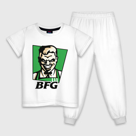 Детская пижама хлопок с принтом BFG , 100% хлопок |  брюки и футболка прямого кроя, без карманов, на брюках мягкая резинка на поясе и по низу штанин
 | bfg | doom | doom eternal | дум