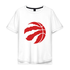Мужская футболка хлопок Oversize с принтом Toronto Raptors , 100% хлопок | свободный крой, круглый ворот, “спинка” длиннее передней части | Тематика изображения на принте: 